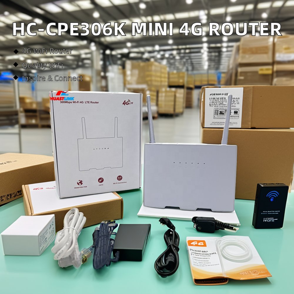 Mini 4G Indoor WiFi Router with 3G 4G LTE Sim Card Slot New 2024 Product 5G Supported for Home Use
